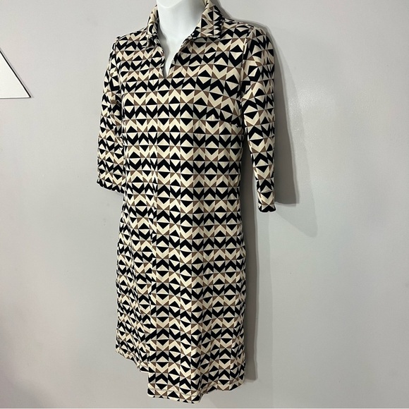 J. McLaughlin Catalina Cloth Womens Dress Geometric Career Summer 70s Revival - Picture 15 of 15